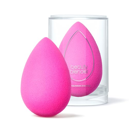 Beautyblender Original Pink Makeup Sponge | Super-Soft Blending Foam for Foundations, Powders and Creams | Reusable & Washable, Vegan & Cruelty-Free, Streak-Free Finish