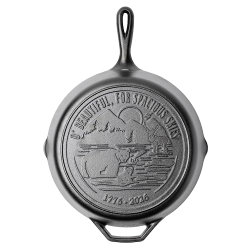 Lodge Pre-Seasoned Cast Iron Skillet, 12 Inches, Spacious Skies