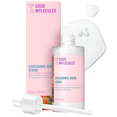 Good Molecules Hyaluronic Acid Serum for Face, Hydrating Serum, 2.5 fl oz