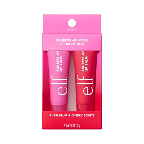 e.l.f. Squeeze Me More Lip Balm Duo, Cherry/Bubblegum