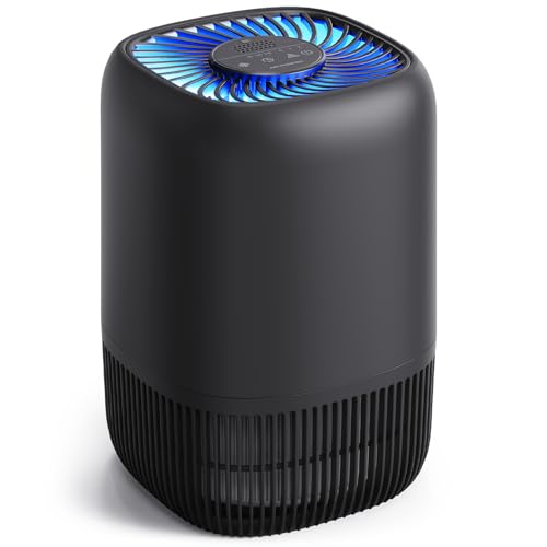 VOOPNU Air Purifiers for Bedroom, High Efficiency Filter, 1076 Ft², Black