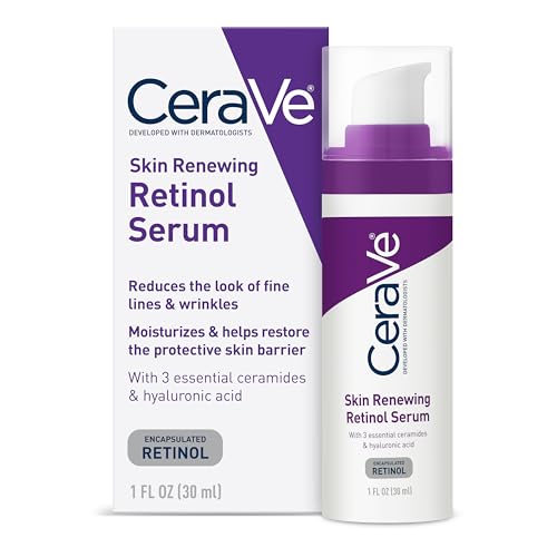 CeraVe Retinol Serum for Face with Niacinamide & Hyaluronic Acid, 1 oz