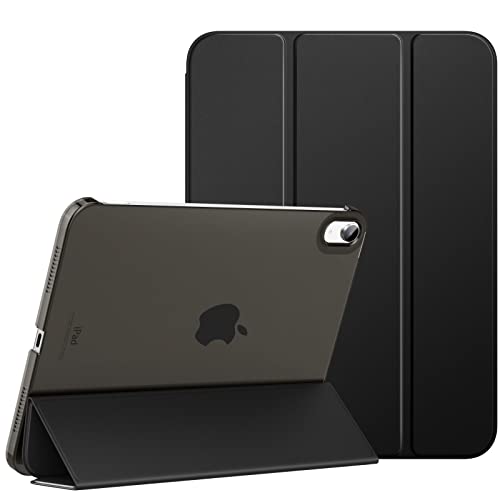 Moko for iPad (A16) 11th Generation Case, iPad 10th Gen Case, Black | For iPad 11/10.9 Inch Case 2025/2022, Slim Stand Hard PC Translucent Back Shell Smart Cover,Support Touch ID,Auto Wake/Sleep