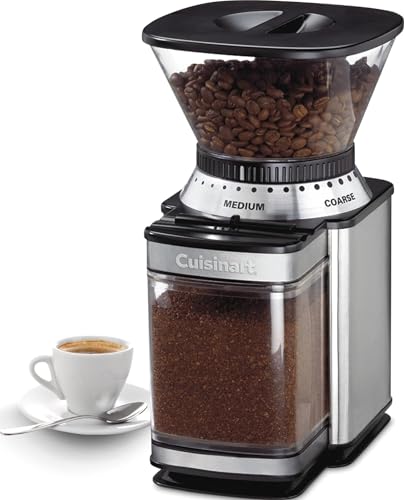 Cuisinart Electric Burr Coffee Grinder, 18-Position Selector, 4-18 Cups