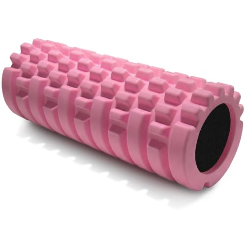 321 STRONG Patented 3-Zone Massage Roller, Medium Density for Exercise | Palm, Finger, and Thumb Zones to Control Massage Intensity - Extends into Soft Tissue to Release Muscle Adhesions