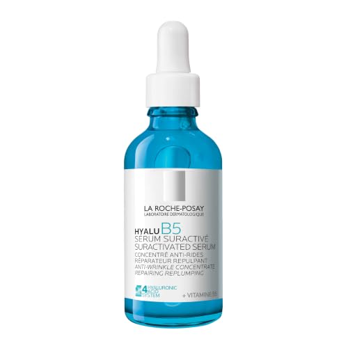 La Roche-Posay Hyalu B5 Hyaluronic Acid Serum for Face, Anti-Aging, 1.7 oz | Visibly plumps & hydrates skin with Vitamin B5 & Madecassoside. Oil-free anti-wrinkle formula safe for sensitive skin types.