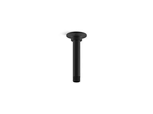 Kohler 7394-BL Shower Arm And Flange, Matte Black