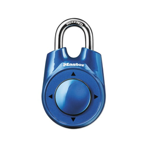 Master Lock Resettable Combo Lock Speed Dial, Blue