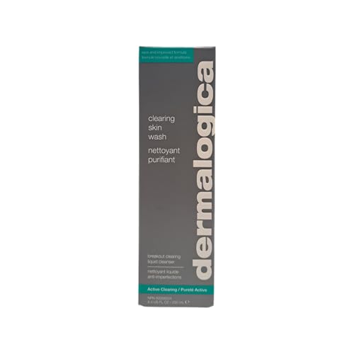 Dermalogica Clearing Skin Wash (8.4 Fl Oz) Anti-Aging Acne Face Wash - Natural Breakout Clearing Foam with Salicylic Acid and Tea Tree Oil
