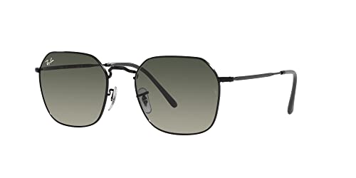 Ray-Ban RB3694 Jim Square Sunglasses, Black/Grey Gradient, 53 mm