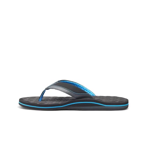 Reef Men's The Ripper Flip-Flop, Black/Blue, 6