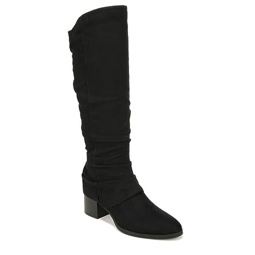 LifeStride Womens Delilah Pointed Toe Knee High Boot Black 9.5 M
