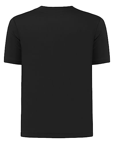 QBK 4T to Youth Neon Shirt Kids UPF 50+ Dry Fit Athletic Short Sleeve T Shirts for Boys and Girls (Pink 3T)
