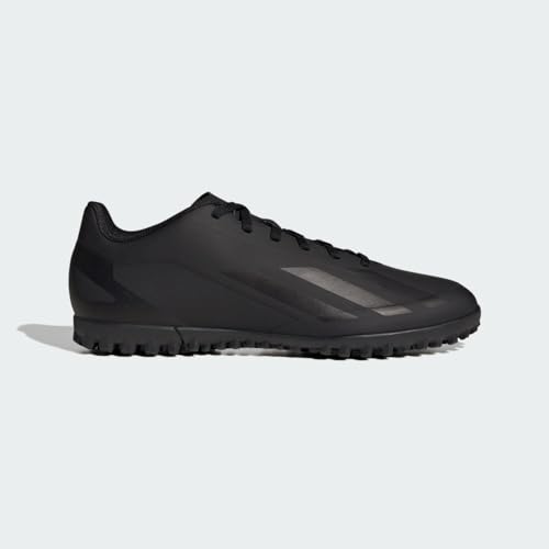 adidas Unisex X Crazyfast.4 Turf Sneaker, Core Black/Core Black/Core Black, 6.5 US Men