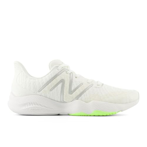 New Balance Women's FuelCell Shift TR V2 Cross Trainer, White/Sea Salt/Bleached Lime Glo, 8 Wide