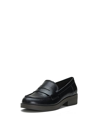 Lucky Brand Women's Floriss Loafer Flat, Natural/Black Leopard, 10