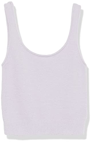 The Drop Women's Braylen Cozy Sweater Cropped Tank, Rose pink, 5X, Plus Size