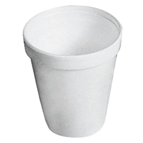 Dart Drink Foam Cups, 8oz, White, 25/Pack