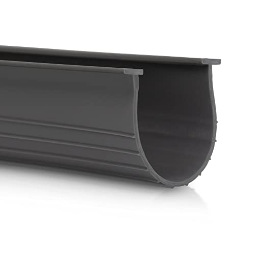 3" Garage Door Bottom Seal Weatherstrip in Grey - 1/4" T Style - All Widths (8' Wide Door)