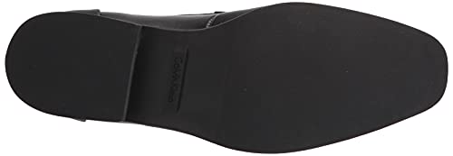 Calvin Klein Men's Jameson Loafer, Black Leather, 10.5W Wide US