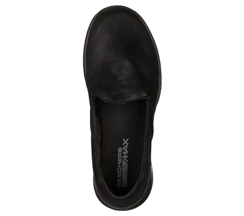 Skechers Women's Go Walk Lite-Queenly Loafer, Black, 8.5 M US