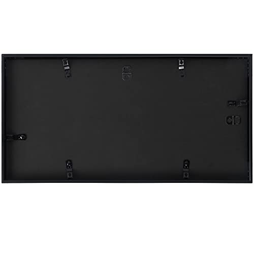 Golden State Art, Set of 10, 7x14 White Photo Wood Collage Frame with Mat Displays (3) 4"x6" Pictures