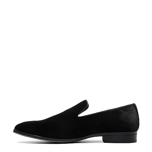 Stacy Adams Men's Savian Velour Slip-On Loafer, Emerald, 12