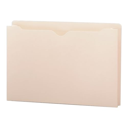 Smead Expanding File Jackets, 50 Count, Manila, Reinforced Tabs, 2" Expansion, Legal and Letter Sizes