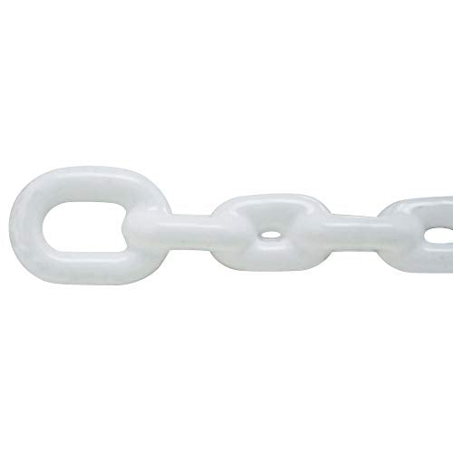 Extreme Max 3006.6587 BoatTector PVC-Coated Anchor Lead Chain - 1/4" x 4', White
