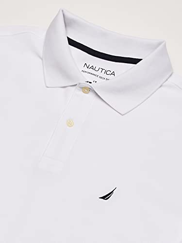 Nautica Men's Big Classic Fit Short Sleeve Solid Performance Deck Polo Shirt, Corn, 3X-Larget Tall
