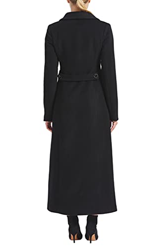 PENER Women's Charming Long Wool Trench Coat Winter Double Breasted Classic Warm Thick Jacket (as1, numeric, numeric_4, regular, regular, Red Long- Style 2, 4)