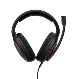 EPOS Game ONE Gaming Headset - Open Acoustic, Noise-Canceling Mic, Flip-to-Mute, XXL Plush Velvet Ear Pads, PC/Mac/Xbox/PS4/Switch/Smartphone Compatible - Black