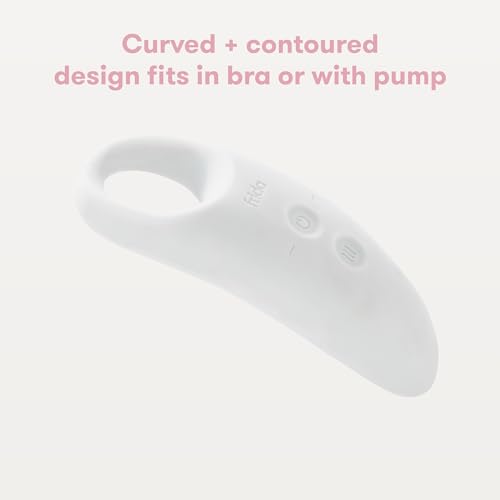 Frida Mom 2-in-1 Lactation Massager, Multiple Modes of Heat + Vibration for Clogged Milk Ducts, Increase Milk Flow, Breast Engorgement - USB Cord Included, White