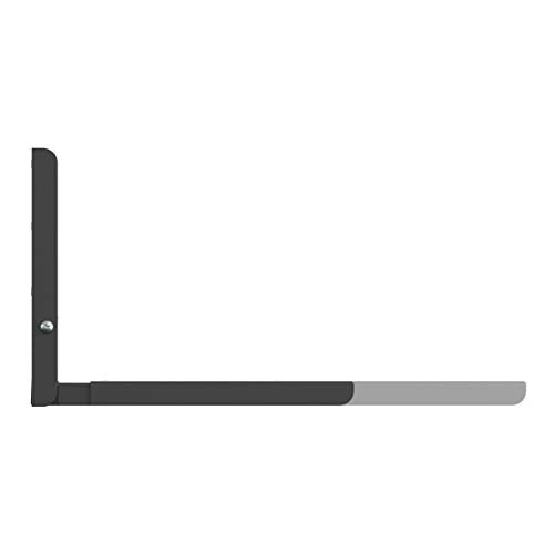 AVF Steel Universal Wall-Mounted Microwave Brackets in Black (Set of 2)