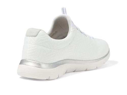 Skechers womens Summits Sneaker, Black/Pink, 8.5 US