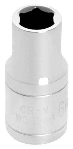 Performance Tool W36206 1/4-Inch Drive 6mm 6pt Socket