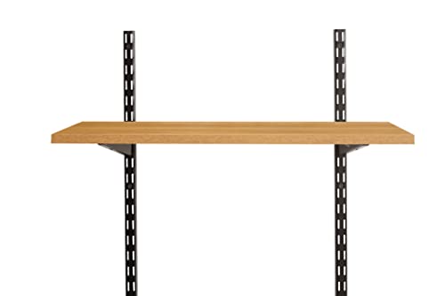 Rubbermaid 10"x24" Decorative Board, Golden Oak, Adjustable Shelf, Wood, Storage, Shelving