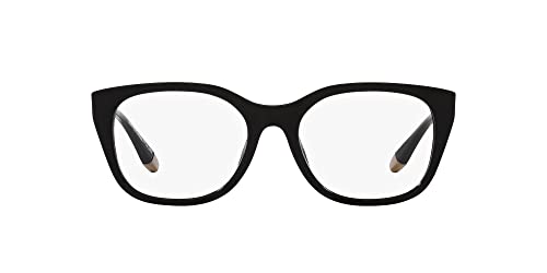 A|X ARMANI EXCHANGE Women's AX3099U Universal Fit Square Prescription Eyewear Frames, Black/Demo Lens, 53 mm