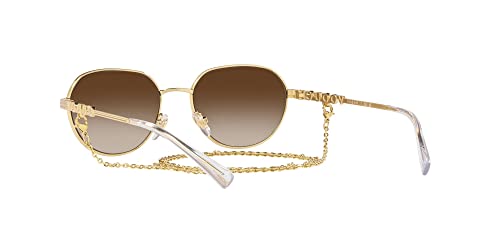 Vogue Eyewear Women's VO4254S Round Sunglasses, Gold/Brown Gradient, 53 mm