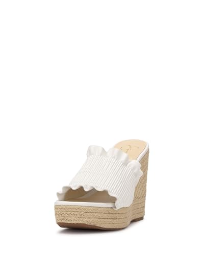 Jessica Simpson Women's SERILDA Wedge Sandal, Black, 10
