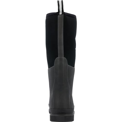Muck Boot mens Chore Classic Tall Steel Toe Rubber Work Boots, Black, 5