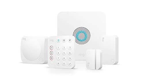 Ring Alarm 5-Piece Kit – Wireless Smart Home Security System | Expandable | Easy Setup | Mobile App Control | 24/7 Professional Monitoring | Alexa Compatible