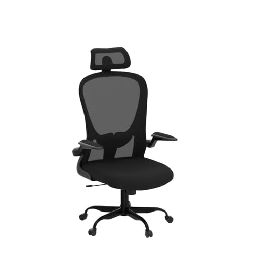 Office Chair, High Back Ergonomic Desk Chair, Breathable Mesh Desk Chair with Adjustable Lumbar Support and Headrest, Swivel Task Chair with flip-up Armrests, Executive Chair for Home Office