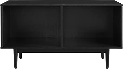 Crosley Furniture Liam Large Vinyl Record Storage TV Stand and Entertainment Center, Media Console, Walnut