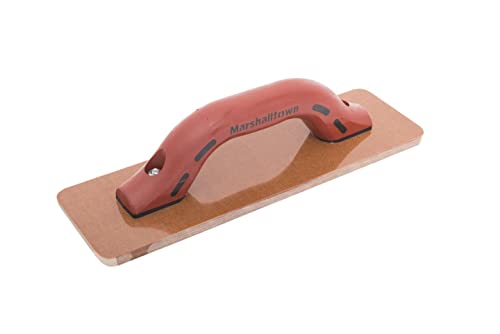MARSHALLTOWN Resin Hand Float, 12 x 3-1/2 Inch, DuraSoft Handle, Laminated Canvas Resin, Concrete Tool, Easily Works Color Hardeners into Concrete, Square End, Concrete Tools, Made in USA, 4501D