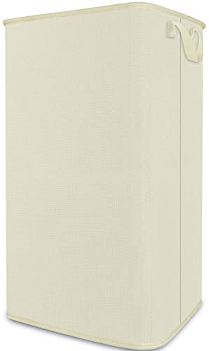 SNIGJAT Large Laundry Hamper, Tall Laundry Hamper with Sturdy Handles, Hampers for Laundry, Rectangular Dirty Clothes Hamper for Bedroom, Extra Large Laundry Basket for Clothes Toys (80 L)