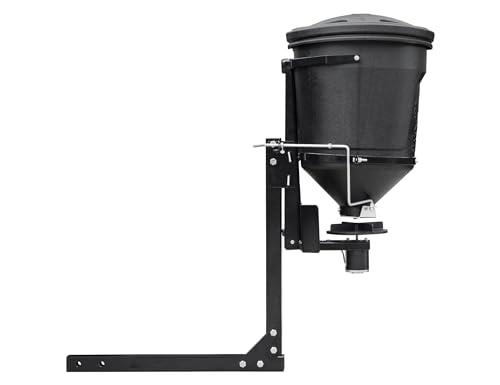 Buyers Products UTVS16 UTV Broadcast Spreader For Salt, Grass Seed, Fertilizer, Deer Feeder Seed and More, 150 lb. Capacity with Lid, UTV All Season Spreader