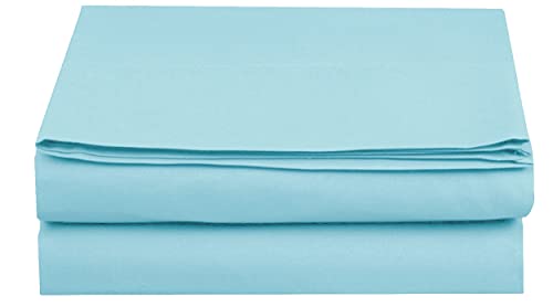Elegant Comfort Premium Hotel Quality 1-Piece Flat Sheet, Luxury & Softest 1500 Thread Count Egyptian Quality Bedding Flat Sheet, Wrinkle, Stain and Fade Resistant, Queen, Navy