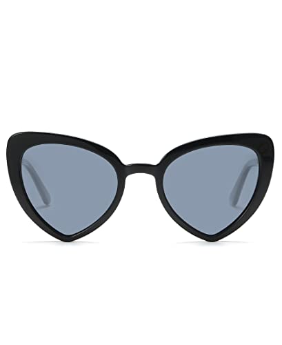 DUCO Trendy Heart Polarized Sunglasses for Women Narrow 1206