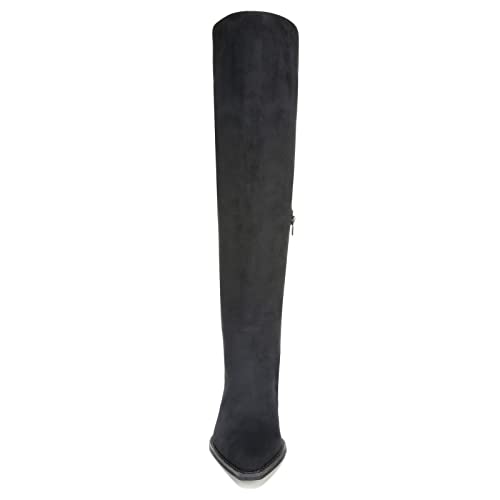 ZODIAC Women's Ronson-wc,Black Faux Suede Wide Calf,5